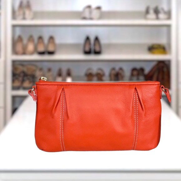 NWT TALBOTS LEATHER CROSSBODY BAG